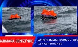 Marmara Denizi’nde Gemini Battığı Bölgede Boş Can Salı Bulundu