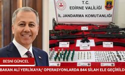 Bakan Ali Yerlikaya;’ Operasyonlarda 844 Silah Ele Geçirildi