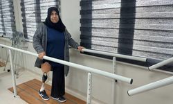 Besnili Fatma Topaloğlu protezine kavuştu