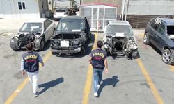 Kaçak araçları parçalayarak sattıkları iddiası