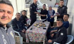 Gaziantep'te kavga ihbarına giden polise pastalı sürpriz