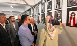 Çermik’te Filistin temalı sergi açıldı