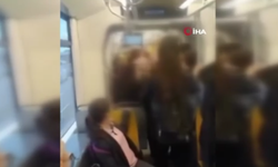 Tramvayda kız öğrenciler saç baş kavga etti