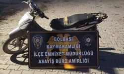 Gaziantep'ten çalınan motosiklet Adıyaman'da bulundu 