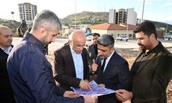 Malatya Büyükşehir Belediye Başkanı Sami Er yol çalışmalarını yerinde inceledi