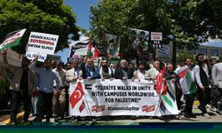 Üniversite öğrencileri ABD'deki Filistin eylemlerine destek verdi