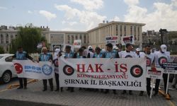 Sendikalardan Cizre Belediyesi önünde açıklama