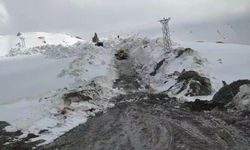 Mayıs ayında 10 metrelik karda yol açma çalışmaları sürüyor