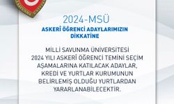 MSÜ Askerî Öğrenci Adaylarının Konaklaması