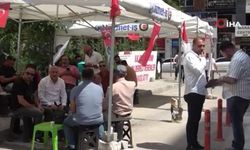 İşçilerin işden çıkartılması protesto ediliyor