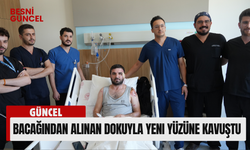 Bacağından alınan dokuyla yeni yüzüne kavuştu