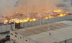 Kağıt fabrikasındaki yangın söndürülemiyor