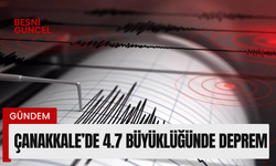 Çanakkale’de 4.7 büyüklüğünde deprem