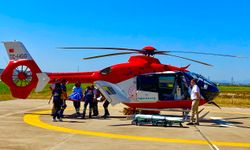 Helikopter kemiği kırılan 79 yaşındaki hasta için havalandı