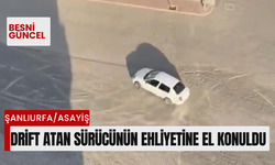 Drift atan sürücünün ehliyetine el konuldu