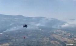 TSK’ya ait 3 adet  helikopter yangın'a havadan destekliyor