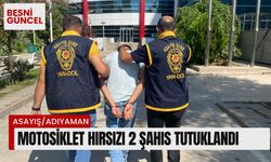 Adıyaman'da Motosiklet hırsızı 2 şahıs tutuklandı