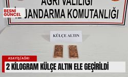 2 Kilogram külçe altın ele geçirildi