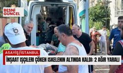 İnşaat işçileri çöken iskelenin altında kaldı: 2 ağır yaralı