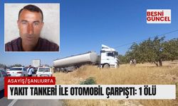 Yakıt tankeri ile otomobil çarpıştı: 1 ölü