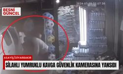 Silahlı yumruklu kavga güvenlik kamerasına yansıdı