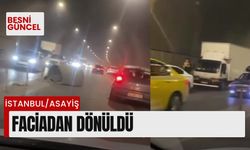 Tünelin havalandırma borusu yola düştü