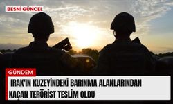 Barınma alanlarından kaçan terörist teslim oldu