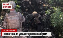 Bir haftada 15 şahsa uyuşturucudan işlem