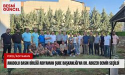 Anadolu Basın Birliği Adıyaman Şube Başkanlığı'na Dr. Abuzer Demir seçildi