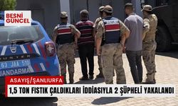 1,5 Ton fıstık çaldıkları iddiasıyla 2 şüpheli yakalandı