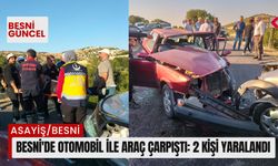 Besni'de otomobil ile araç çarpıştı: 2 kişi yaralandı