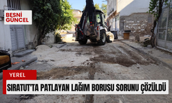 Sıratut'ta patlayan lağım borusu sorunu çözüldü