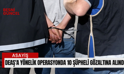 DEAŞ'a yönelik operasyonda 10 şüpheli gözaltına alındı