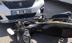 Adıyaman’da Otomobilin çarptığı motosiklet sürücüsü yaralandı