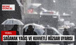 Sağanak Yağış ve Kuvvetli Rüzgar Uyarısı