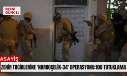 Zehir tacirlerine 'Narkoçelik-34' operasyonu:100 tutuklama