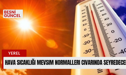 Hava Sıcaklığı Mevsim Normalleri Civarında Seyredecek