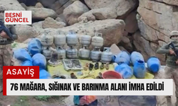 76 mağara, sığınak ve barınma alanı imha edildi