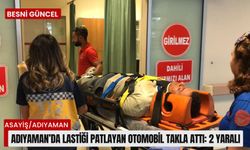 Adıyaman'da Lastiği patlayan otomobil takla attı: 2 yaralı