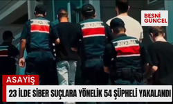 23 ilde siber suçlara yönelik 54 şüpheli yakalandı