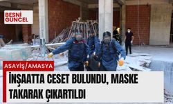 İnşaatta ceset bulundu, maske takarak çıkartıldı