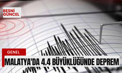 Malatya'da 4.4 büyüklüğünde deprem