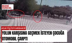 Yolun karşısına geçmek isteyen çocuğa otomobil çarptı