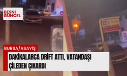 Dakikalarca drift attı, vatandaşı çileden çıkardı