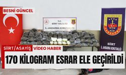 170 Kilogram esrar ele geçirildi