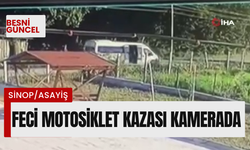 Feci motosiklet kazası kamerada