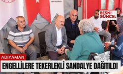 Adıyaman'da engellilere tekerlekli sandalye dağıtıldı