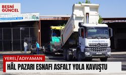 Hâl Pazarı esnafı asfalt yola kavuştu