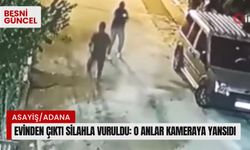 Evinden çıktı silahla vuruldu: O anlar kameraya yansıdı