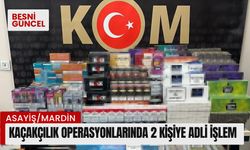 Kaçakçılık operasyonlarında 2 kişiye adli işlem